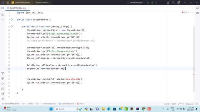 #11. Switch Windows In Selenium | Handling Windows | Multiple Scenarios Covered |