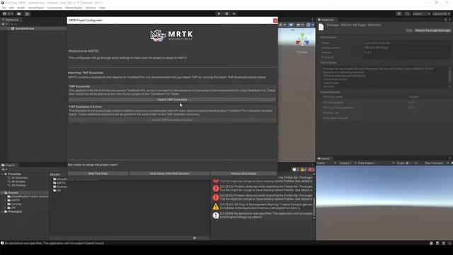 Unity MRTK Tutorial : Setup MRTK in Mobile(Android) device смотреть онлайн