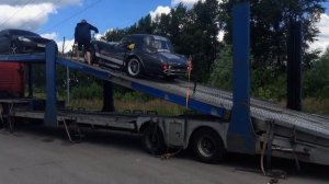 Выгрузка автомобиля Shelby Cobra с автовоза и доставка по маршруту Ростов-на-Дону - Москва