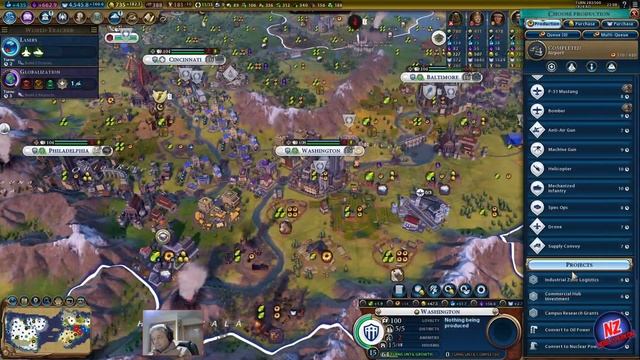 Episode 12 - Around the World - Abraham Lincoln (USA) #civilization #civilization6 смотреть онлайн