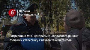 Сотрудники МЧС Центрально-Городского района озвучили статистику с начала текущего года