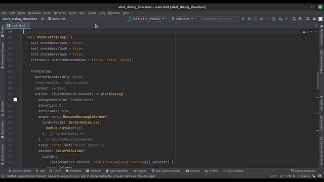 🍒  FLUTTER ANDROID -  🍒  CHECKBOX ALERT DIALOG ||  🍒 TUTORIAL