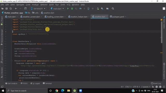 How to Create Weather App in Flutter | Flutter Weather App | #Flutter | #CodeStudio