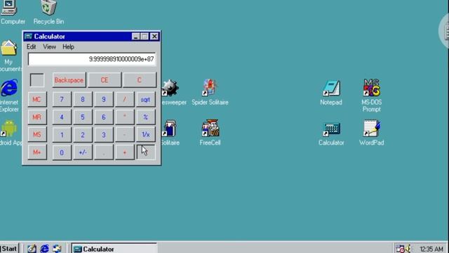 Играю в симулятор Виндовс 98!!! (клево) смотреть онлайн
