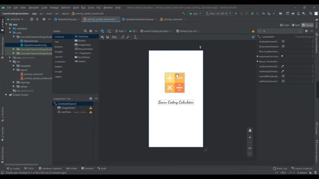 Android Splash Screen in Android Studio Tutorial in hindi | Welcome screen in android studio