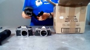 Camera donation unboxing - OM2n, CE-4, ME, FG-20, A3, TTL