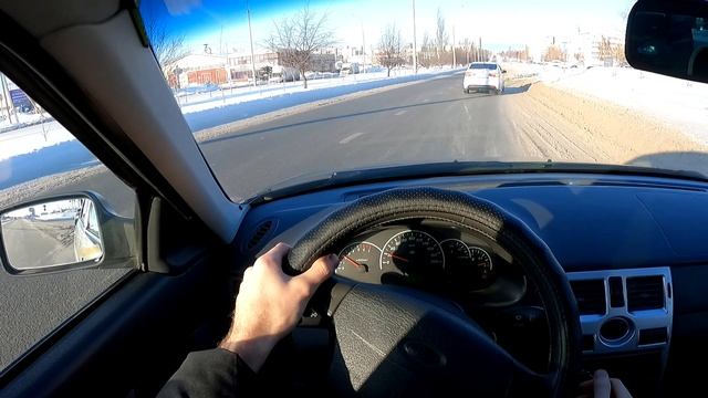 2008 Lada Priora 1.6L (98HP) POV TEST DRIVE смотреть онлайн