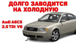Долго заводится на холодную. Audi A6C5 2.5 TDI V6.
