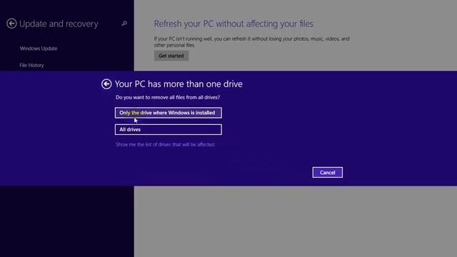 Windows 8.1 recovery və format.