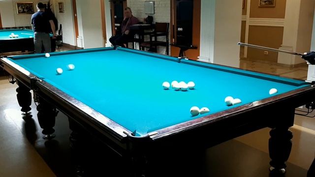 Омка - партия между Прохором и Борисом в русском бильярде смотреть онлайн