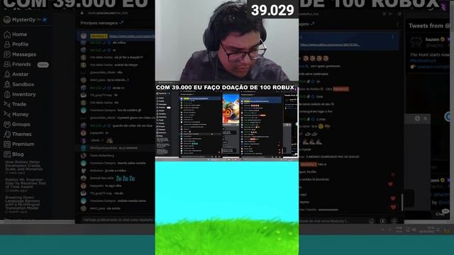 ROBLOX VOLTEI DOANDO PARA TODOS (LIVE VERTICAL) смотреть онлайн