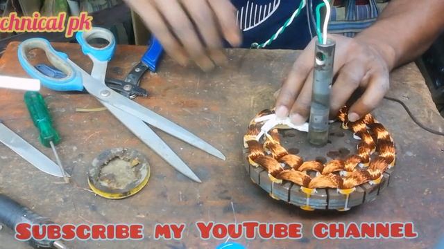 Ceiling fan fitting kaise karte hain|14+14 ceiling fan winding data 14mm| @TechnicalsonuTech
