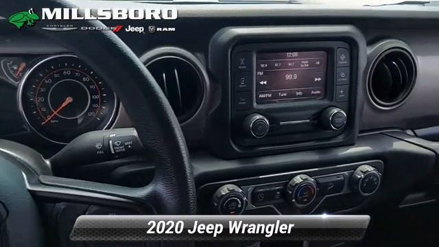 Certified 2020 Jeep Wrangler Willys Sport, Millsboro, DE J10650B смотреть онлайн