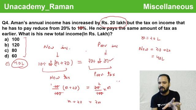 Miscellaneous | Percentage | QA |  CAT | Raman Tiwari