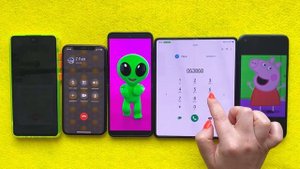 WhatsApp + Incoming Call Samsung A53 + iPhone Xs + Z flip 4 + Z Fold 4 + Blackview 90