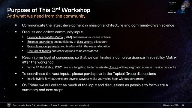 Interstellar Probe Workshop 2020 - Science Summary смотреть онлайн