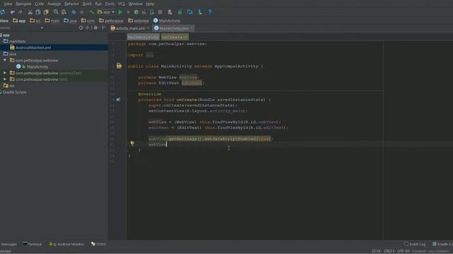 Android WebView example смотреть онлайн