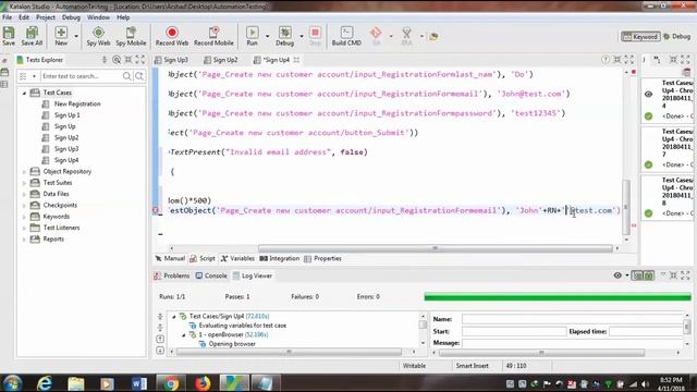 Random numbers are Concatenated  - Katalon Studio смотреть онлайн