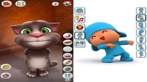 89 Talking Tom Cat VS Talking Pocoyo Gameplay Compilation 2017