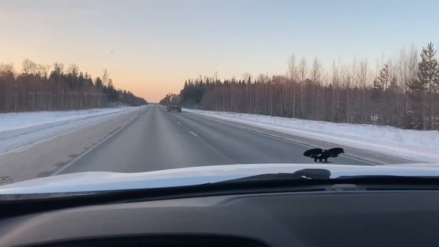 Haval F7x трасса в -30, тест печки салона, обгоны на время