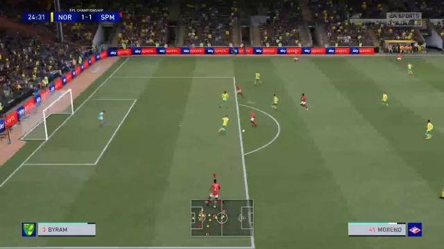 Норвич Сити - Спартак 42 тур Чемпионшип лиги Англиипо футболу FIFA 21 PS5