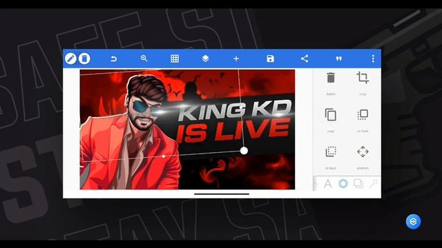 Bgmi Live Stream Thumbnail Tutorial In Pixel Lab | Pubg Thumbnail | Android Editing | Pixel lab