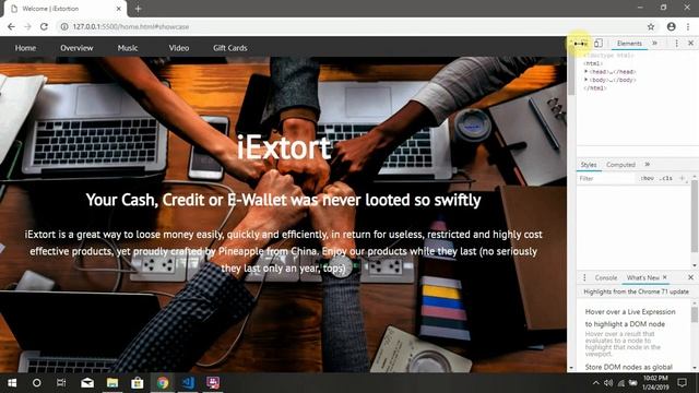 Mock Up of Apple's Webpage смотреть онлайн