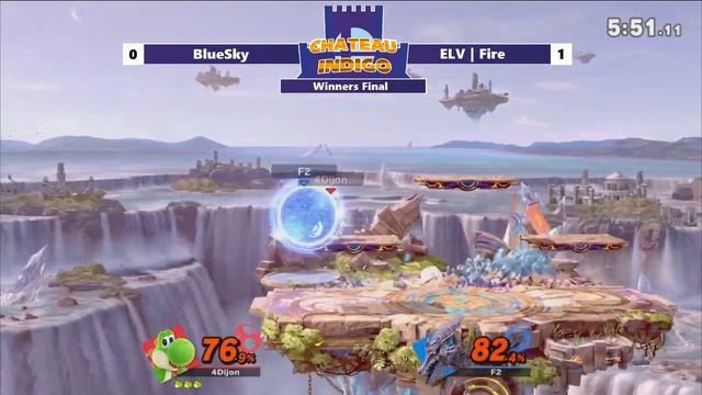 Chateau Indigo #6 - Winners Finals - BlueSky (Yoshi) vs Fire (Ridley) смотреть онлайн