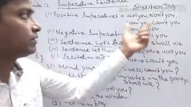 GENERAL ENGLISH # QUESTION TAGS RULE-12 & 13 BY BK SIR смотреть онлайн