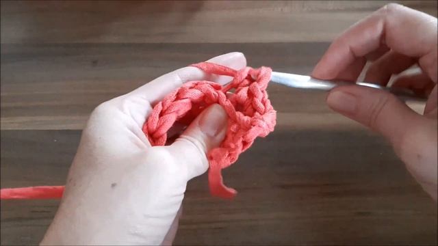 Как связать резинку крючком из трикотажной пряжи