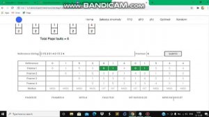 Page Replacement Algorithms and Belady's Anomaly project video