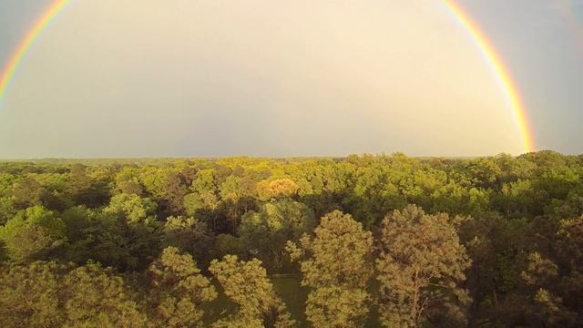 Yuneec Q500+ Typhoon Drone, UAV, Quadcopter, Films Huge Double Rainbow