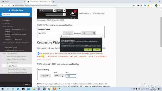 [XBStationPilotApp] Connect Telemetry and Video data to MissionPlanner смотреть онлайн