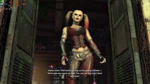 Harley Quinn seems to be mad.... Batman: Arkham City