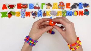 Русский Алфавит с Деревянными Картинками из Ярких Яиц-Сюрпризов!