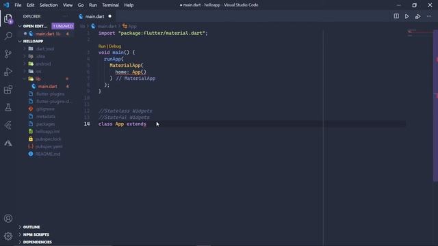 5) Hello World App | Flutter Tutorial Series 2021 | Theory Or Practical