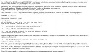 Unix & Linux: Can I prevent "Disable touchpad while typing" from affecting mouse movements?