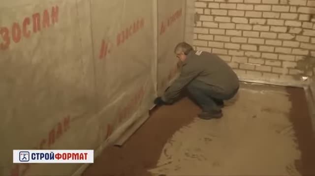 Монтаж сухой стяжки из элементов пола ГСП Стройформат смотреть онлайн