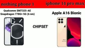 iphone 14 pro max vs Nothing phone 1