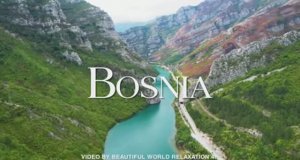 FLYING OVER Bosnia 4K - Amazing Beautiful Nature Scenery & Relaxing Music - 4K Video Ultra HD