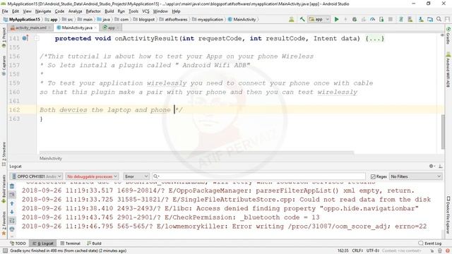Test Android Apps wireless - Android Studio смотреть онлайн