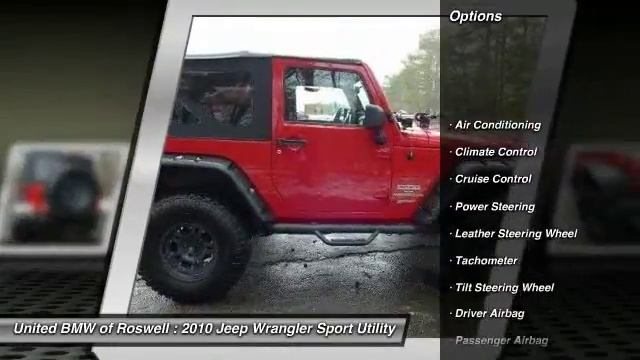 2010 Jeep Wrangler Roswell GA RF14903A смотреть онлайн