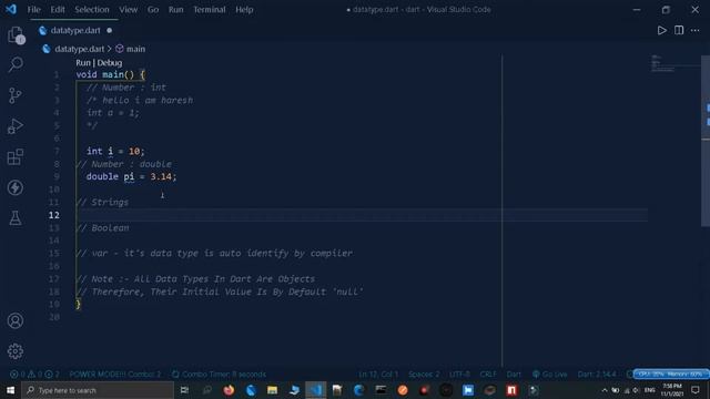 Data Types & Variables In Dart | Basic To Advance Dart Tutorial In Hindi #3