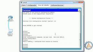 ⚫ Packet Tracer CISCO CCNA - Aula 11 -  Senhas e Porta Console HYPERTERMINAL - professorramos.com