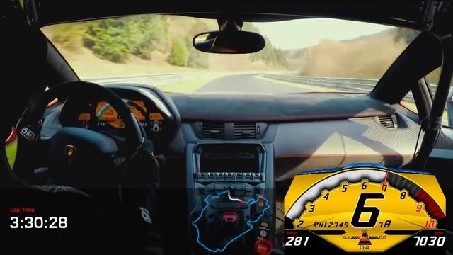 Lamborghini Aventador LP 750 4 SV Nürburgring смотреть онлайн