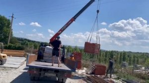 ЗАГРУЗКА КИРПИЧА. ДОСТАВКА НА КЛИЕНТА.