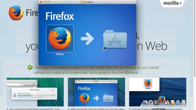 Mac Os X - Install Firefox смотреть онлайн