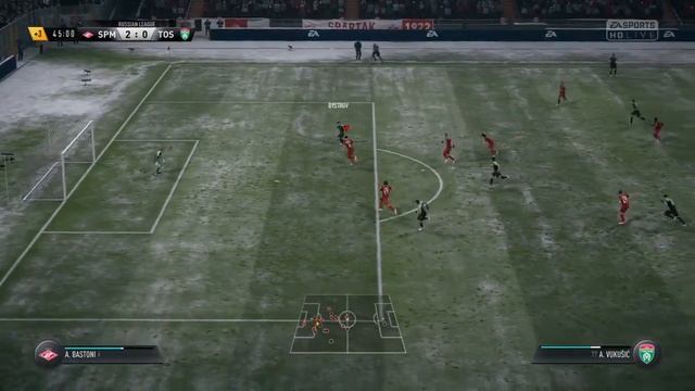 Спартак(Москва) - Тосно(Тосно) FIFA18 14 тур Российской Футбольной Премьер Лиги 2 сезон