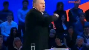 Жириновский оскорбил Пугачеву на передаче  Поединок