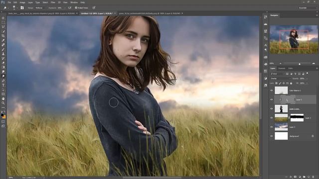 Wind Blow Photo Manipulation And Retouch _ Photoshop Tutorial